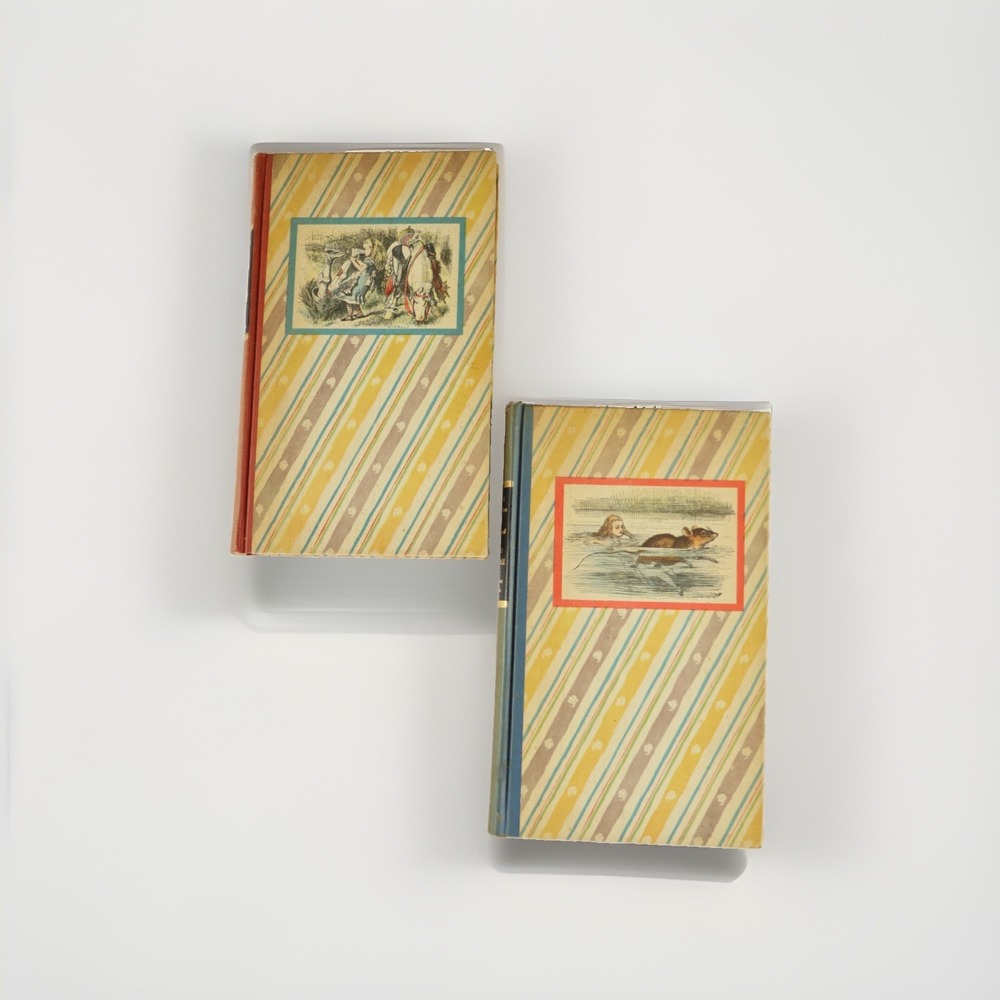 Whimsical Coquette Dark Academia Vintage 1946 Alice In Wonderland Book Set